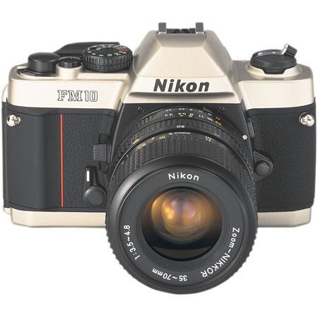 Nikon FM-10 35mm SLR Camera Body Kit With Nikon 35-70mm F3.