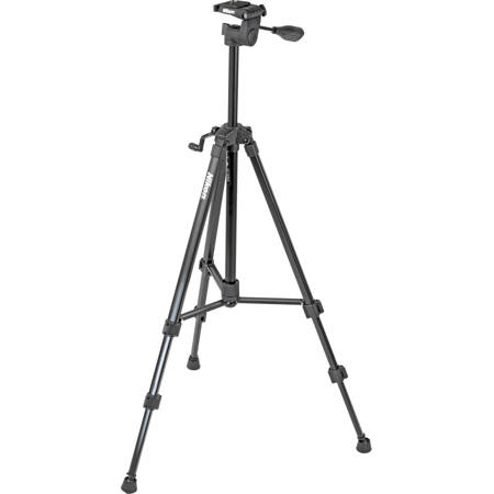 Nikon Full Size Black Tripod with 3-Way Q.R. Pan/Tilt Head - Supports 4.4 lbs image