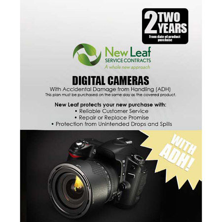 New Leaf PLUS - 2 Year Digital Camera Service Plan with Accidental Damage Coverage (for Drops & Spills) for Product's Retailing up to $2000.00