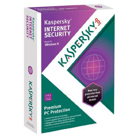 Kaspersky Internet Security 2013 Software, 3 Users / 1 Year, Windows XP/Vista/7/8