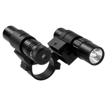 UPC 814108016197 product image for NcSTAR Green Laser & 35 Lumen Flashlight Mounted on a Dual Rail 30mm Rifle Scope | upcitemdb.com