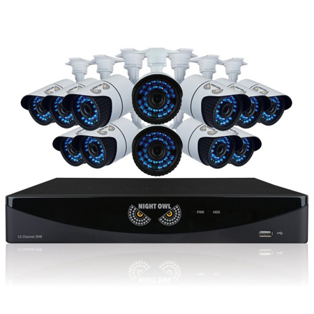 UPC 810830022260 product image for Night Owl 16 Channel 960H DVR with HDMI, 1 TB HDD and 12 x 900 TVL Cameras (100f | upcitemdb.com