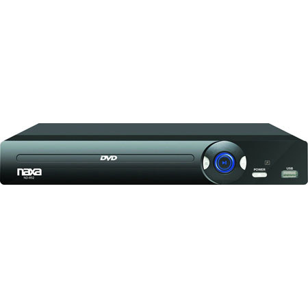 Naxa High Resolution 2 Channel Progressive Scan DVD Player with USB Input