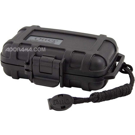 OtterBox 1000 Waterproof, Crushproof Floating Drybox for Pagers, Car Keys, Film, Batteries, Cards, Small Wallets, Cell Phones, Waterproof to 100 Feet - Black