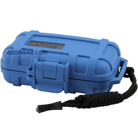 OtterBox 1000 Waterproof, Crushproof Floating Drybox for Pagers, Car Keys, Film, Batteries, Cards, Small Wallets, Cell Phones, Waterproof to 100 Feet - Blue