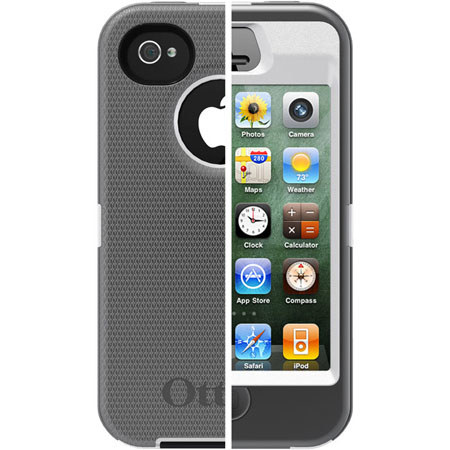 Otterbox Defender Case for i-Phone 4S - White/Gunmetal Grey