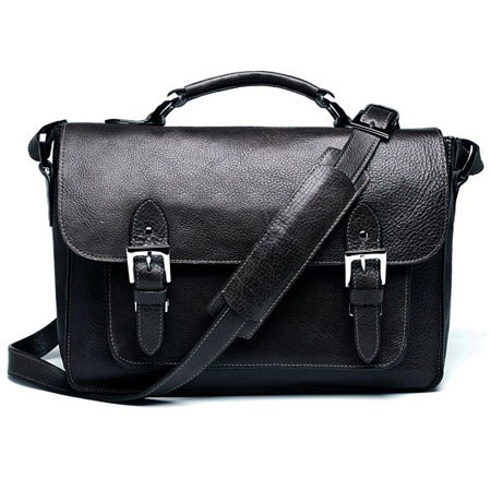 ONA Brooklyn Premium Leather Camera Satchel, Black