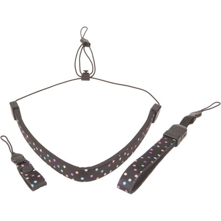 Op/Tech Compact Strap Trio, Dots, Black image