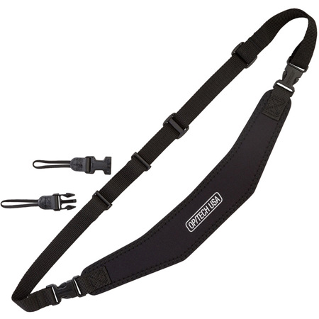 Op/Tech Utility Strap-Sling, Neoprene Pad with Lycra Binding, 3/4in Webbing, Black image