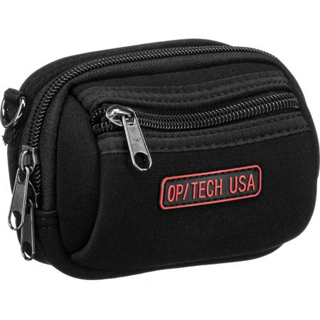 Op/Tech Zippeez, Soft Belt Style Pouch for Small Digital Point-n-Shoot Cameras, Medium, Black.