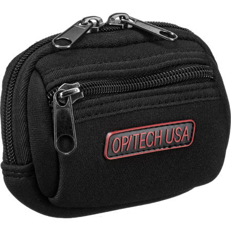 Op/Tech Zippeez, Soft Belt Style Pouch for Small Digital Point-n-Shoot Cameras, Small, Black.