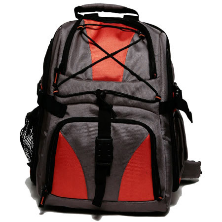 Portare Photographer's Backpack for DSLR Camera, Accessories and 17 inch Laptop, Grey/Orange image