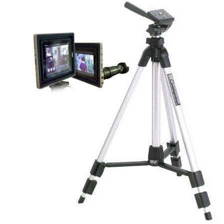 Padcaster Case & Cage for iPad with Lencaster - Bundle With Smith Victor Pinnacle Series P500 Digital Tripod