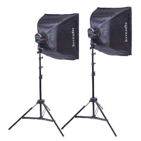 Interfit Photographic Super Cool-lite Continuous Fluorescent 2 Head Lighting Kit image