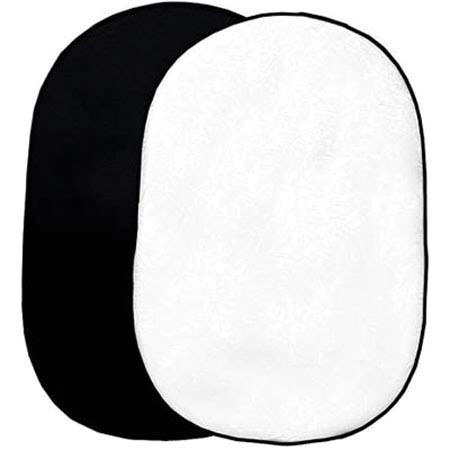 Interfit Photographic Master Collapsible Disc Double Sided Panel Background, Black / White, 1.5 m x 2 m (59&quot; x 79&quot;) image