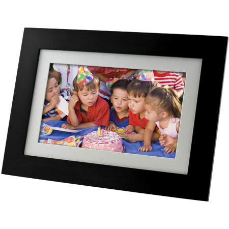 Pandigital Panimage 7&quot; Digital Photo Frame - Black &amp; White Interchangeable Mats image