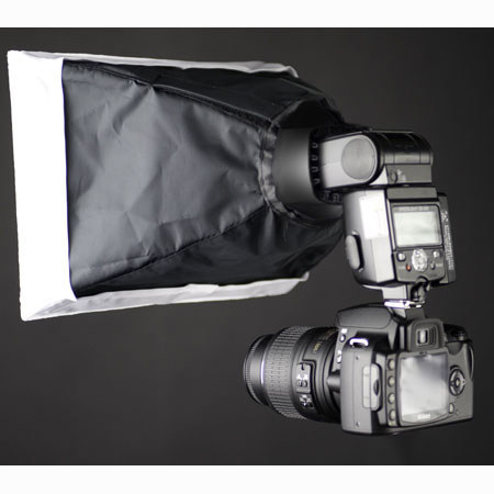 Interfit Photographic White Softbox for Shoe Mount Flashes, Flex Mount Not Included. image