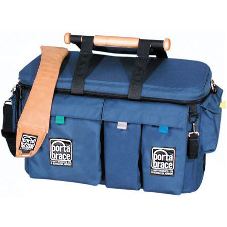 Porta Brace Large Production Case, Video Camcorder Accessory Organizer, Blue