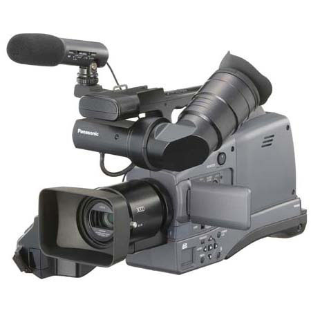 Panasonic AG-HMC70 3-CCD AVCHD Shoulder-Mount MiniDV Camcorder, 12x Optical Zoom, 3" LCD Monitor, SD/SDHC Memory Card Slot image