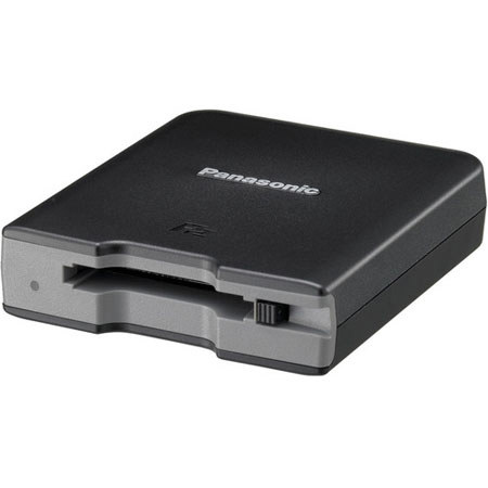Panasonic Single Slot P2 Memory Card Drive, Windows/Mac Compatible, USB 2.0 Interface