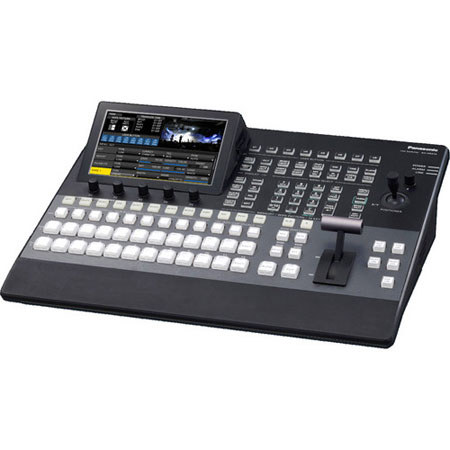 Panasonic AV-HS410 HD / SD Multi-Format Live Switcher, 7" Multi-Mode Color LCD, 800x480 Resolution, Primatte Chroma Keying