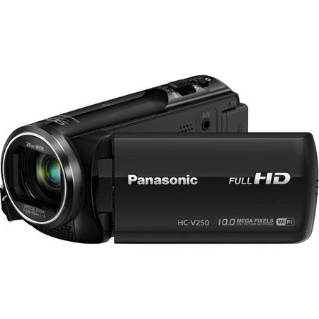 Panasonic HC-V250 1080p Full HD Camcorder, 2.20MP, 50x Optical/90x Intelligent Zoom, 2.7