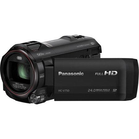 Panasonic HC-V750 1080p Full HD Camcorder, Enhanced Sound, 6.03MP, 20x Optical/50x Advanced Zoom, 3