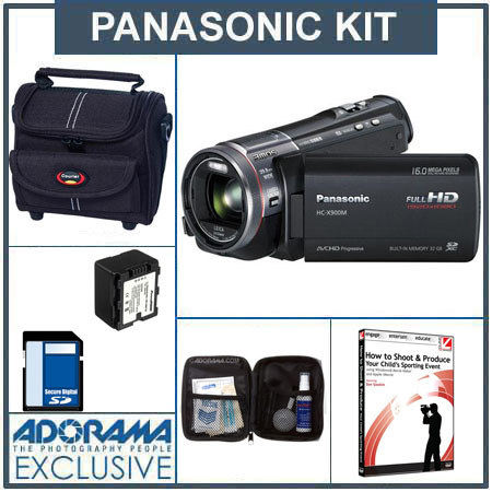 Panasonic HC-X900M HD Camcorder, 32GB Flash Memory, Black - Bundle - - with 16GB SD Memory Card, Camcorder Case, Digital Lens Cleaning Kit, Class On Demand Blac