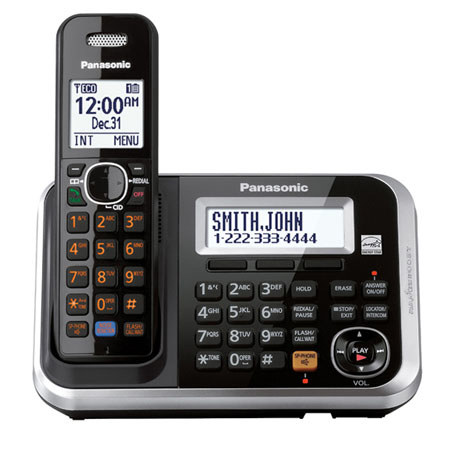 Panasonic KX-TG6841B Expandable Digital Cordless Answering System with Handset