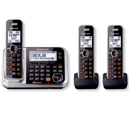 Panasonic KX-TG7873S Link2Cell Bluetooth Cellular Convergence Solution with 3 Handsets