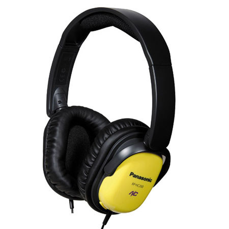 UPC 885170058392 product image for Panasonic RP-HC200 Noise Canceling Around-Ear Stereo Headphones, Yellow | upcitemdb.com