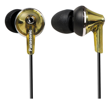 UPC 885170114388 product image for Panasonic RP-HJE190 ErgoFit Plus Long Port Fashion Earbuds, Gold | upcitemdb.com
