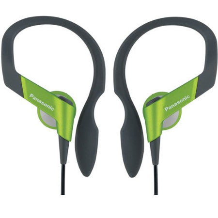 Panasonic RP-HS33 Sport Clip Earbud Headphone, Green