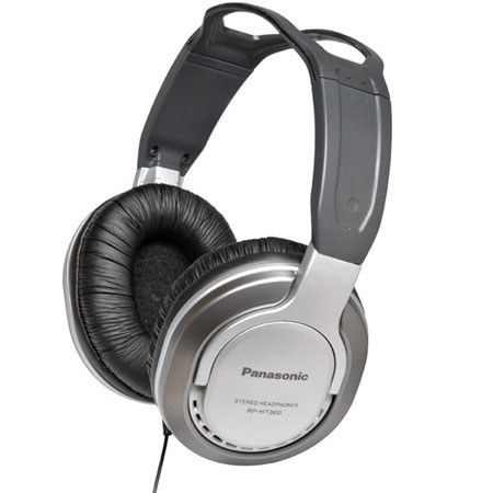 Panasonic RP-HT360 Full Size Monitor Headphone, 10Hz-27kHz Frequency, 40 Ohm Impedance, 100 dB Sensitivity, Wired Connectivity