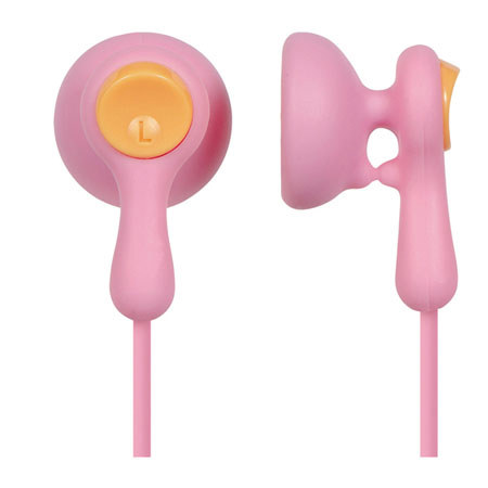 UPC 885170112421 product image for Panasonic RP-HV41-P Stereo Eardrops Earphones, Pink/Orange | upcitemdb.com