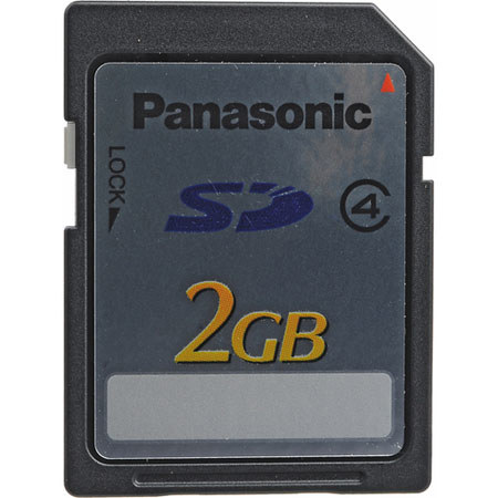 Panasonic 2 GB, 20 Mb/Second, Class 4, High Speed Secure Digital (SD) Memory Card image