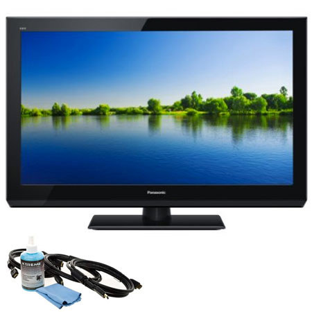 Panasonic VIERA TC-L32C5 32" Class C5 Series HD LCD HDTV - Bundle with Xtreme Cable HDMI 1.4 3D HDTV Hook Up Kit