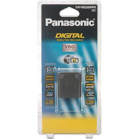 Panasonic VW-VBG260 7.2v Rechargeable Lithium-Ion 2640 mAh Battery Pack for select Panason ic Digital Camcorders