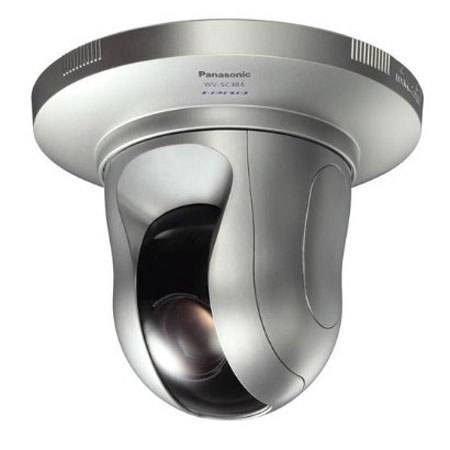 Panasonic WV-SC384 Indoor Pan/Tilt HD Dome Network Camera, 1.3MP, 18x Optical Zoom, 8x Digital Zoom, 1280x960 Resolution