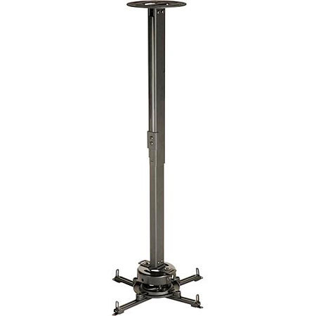 Peerless 19.1-32.9" Adjustable Projector Ceiling Mount Kit for Multimedia Projectors upto 50lb, Black