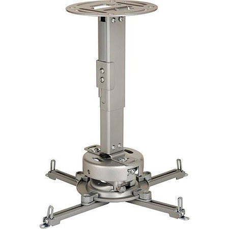 Peerless PRS-EXA Adjustable Projector Ceiling/Wall Mount Kit, 8.7-12.8" Adjustable Length, 25lbs Load Capacity, Silver