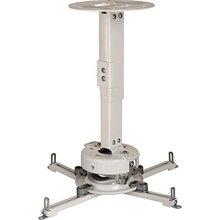 Peerless PRS-EXA Adjustable Projector Ceiling/Wall Mount Kit, 8.7-12.8" Adjustable Length, 25lbs Load Capacity, White