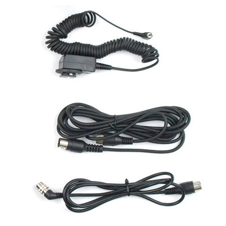 Photoflex Replacement Cables for TritonFlash, Includes Straight Cable, Extension Cable, Sync Cable