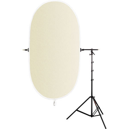 Photoflex Litedisc 41" x 74" Collapsible Disc Reflector, Silver / Gold image