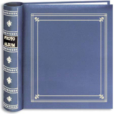 Pioneer Bi-Directional Spiral Bound Photo Album, Le Memo Pocket Photo Album, Solid Color Covers with Gold Trim, Holds 200 4x6" Photos, 2 Per Page, Color: B