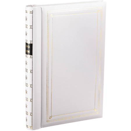 Pioneer Bi-Directional Spiral Bound Photo Album, Le Memo Pocket Photo Album, Solid Color Covers with Gold Trim, Holds 300 4x6" Photos, 3 Per Page, Color: B