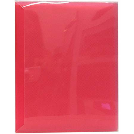 Pioneer Space Saver Pocket Bound Photo Album, Solid Color Covers with Clear Pocket, Holds 72 4x6" Photos, 2 Per Page. Color: Red.