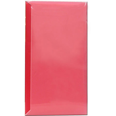 Pioneer Space Saver Pocket Bound Photo Album, Solid Color Covers with Clear Pocket, Holds 144 4x6" Photos, 3 Per Page. Color: Red.