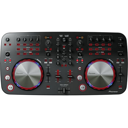 Pioneer DDJ-ERGO DJ Controller with Built-in Audio Interface, Portable Plug-n-Play USB Controller