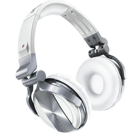 Pioneer HDJ-1500 Professional DJ Headphones, 50mm Drivers, Ambient Noise Reduction, White